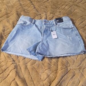Express Light Blue Jean Shorts